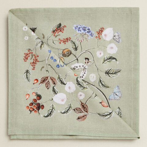 Cotton Floral Napkin